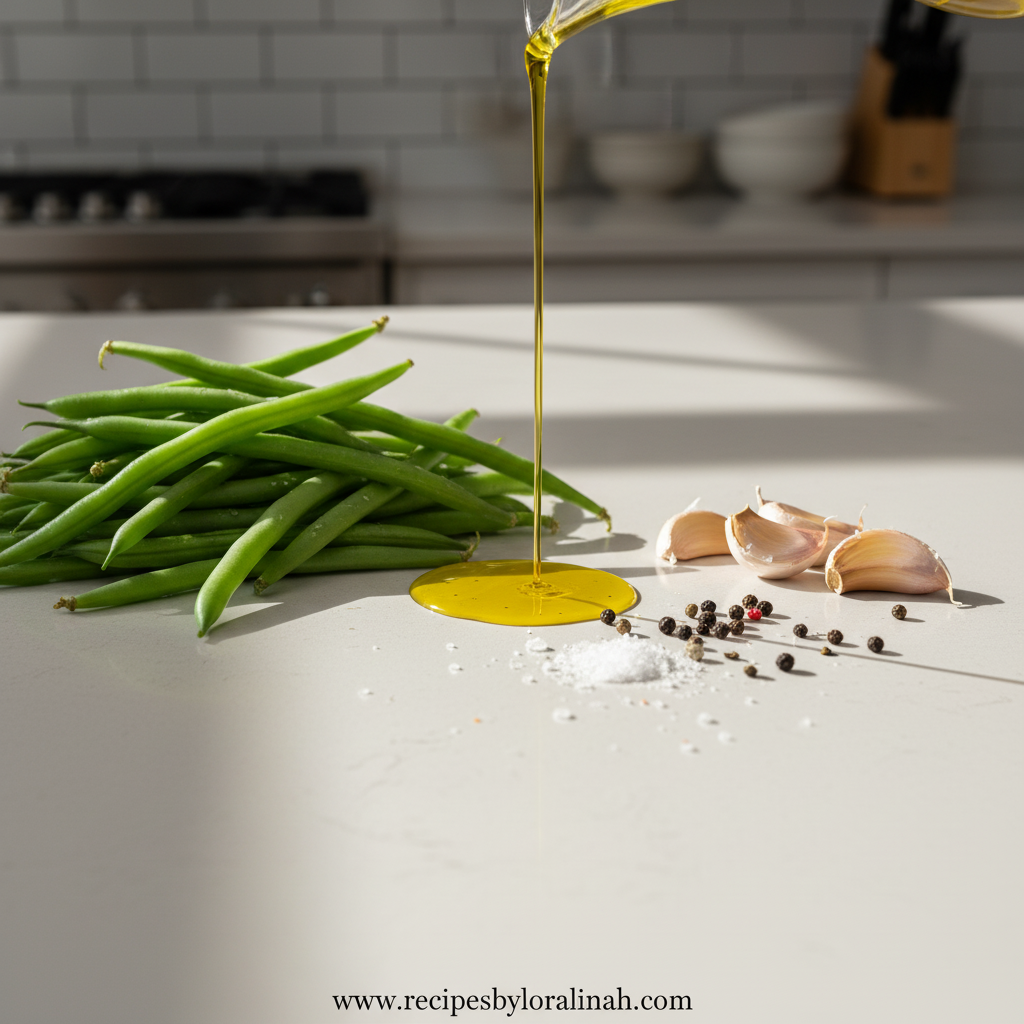 Crispy Air Fryer Garlic Green Beans - 10 Minute Side Dish Recipe 2 Ingredients for crispy garlic air fryer green beans