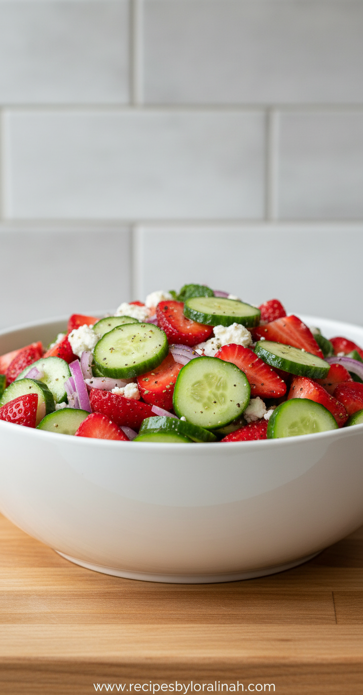 Easy Feta Strawberry Cucumber Salad - Simple No-Cook Summer Recipe 4 easy-strawberry-cucumber-salad-with-feta_feature