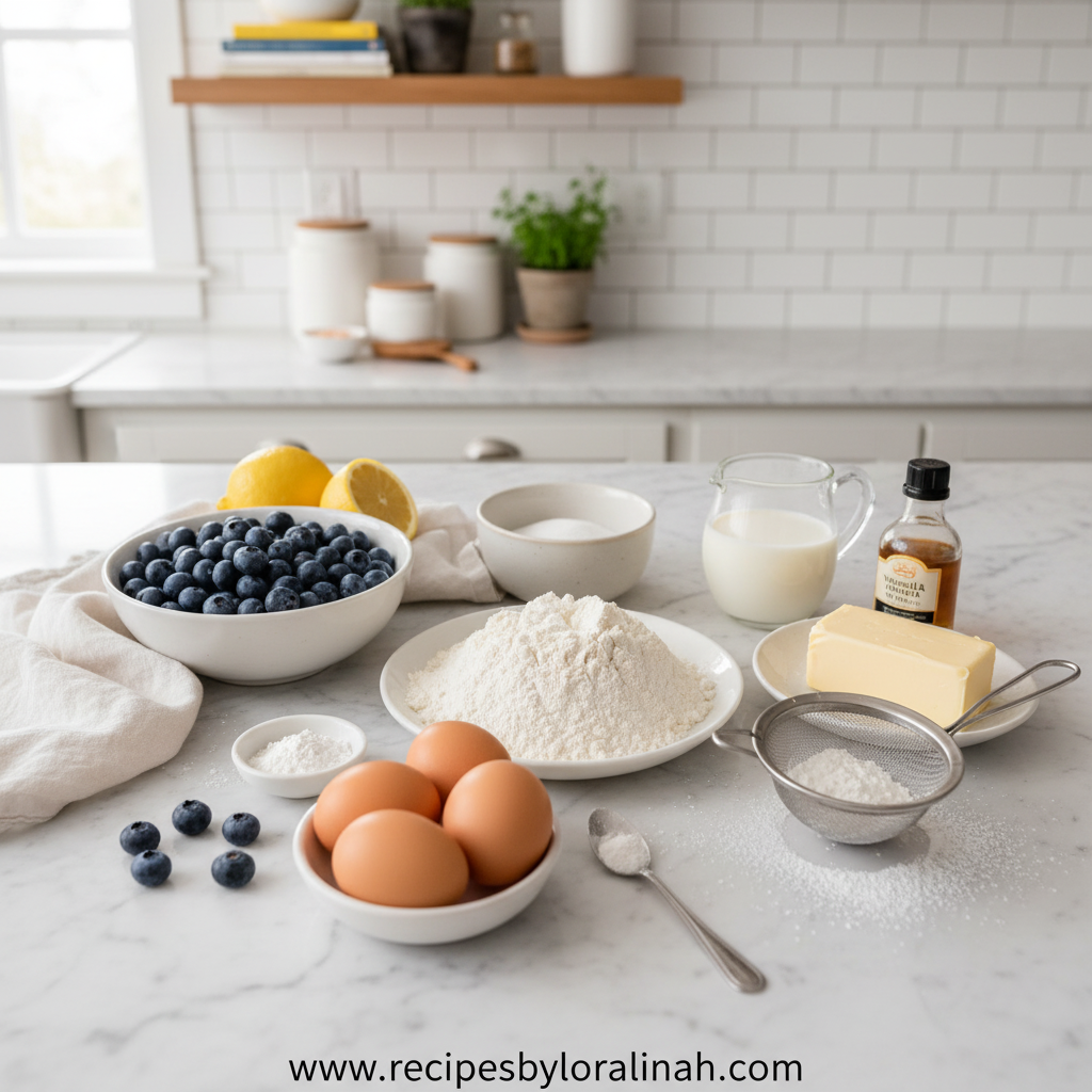 Lemon Blueberry Loaf with Zesty Glaze - Easy Quick Bread Recipe 2 Ingredients for lemon blueberry loaf